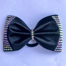 Load image into Gallery viewer, BLACK Jumbo MUSE Tailless Cheer Bow