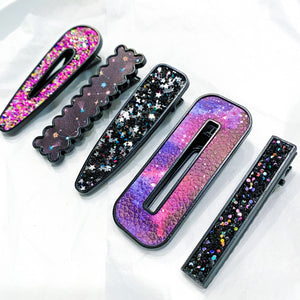 GIRL BOSS Luxury Barrette Set - Galaxy