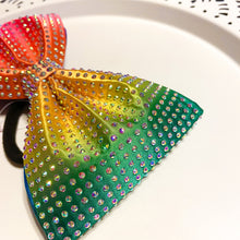 Load image into Gallery viewer, RAINBOW Jumbo MUSE Tailless Cheer Bow