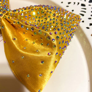 YELLOW Jumbo MUSE Tailless Cheer Bow