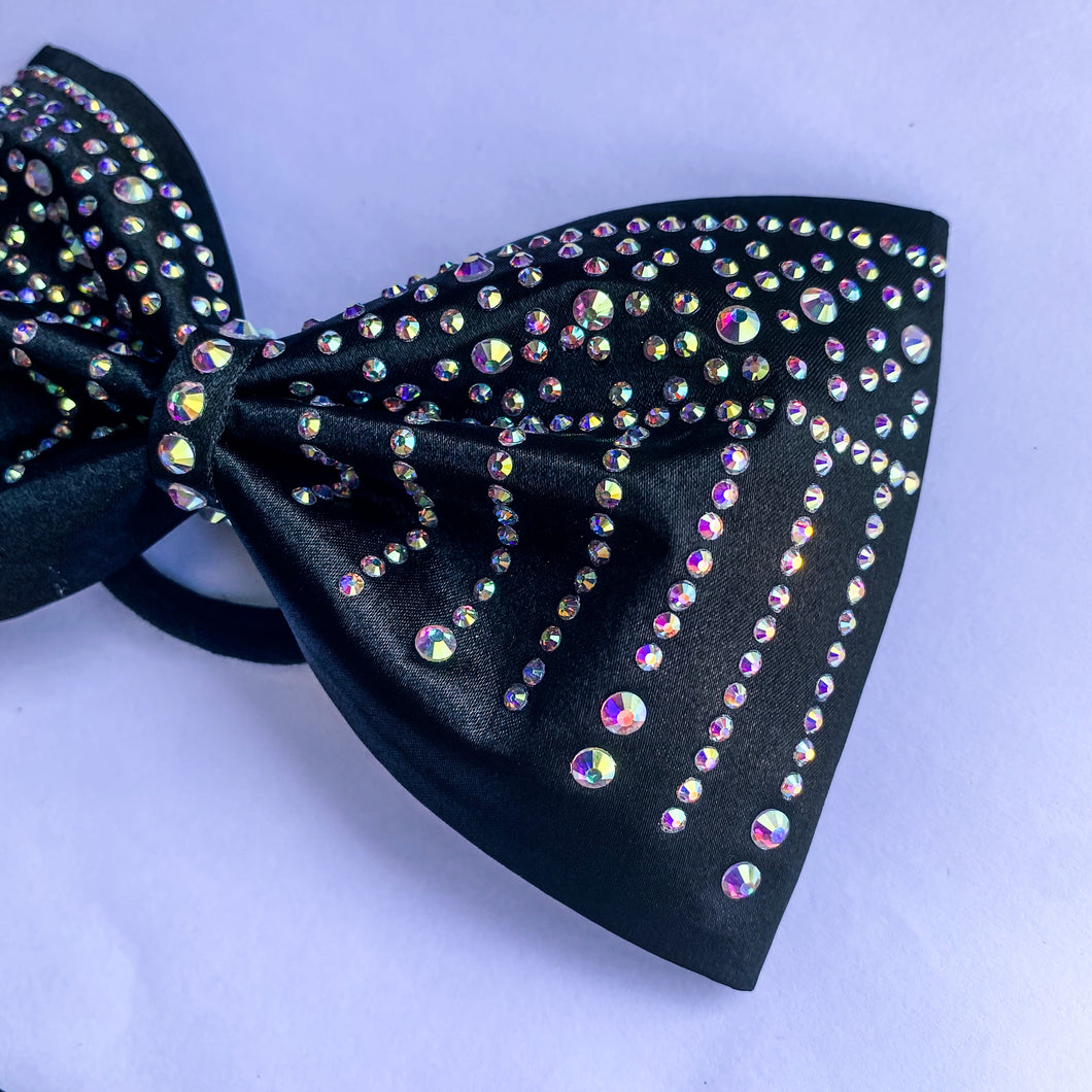 BLACK Jumbo MUSE Tailless Cheer Bow
