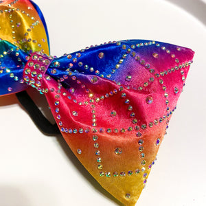 RAINBOW Jumbo MUSE Tailless Cheer Bow