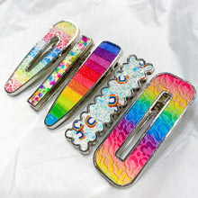 Load image into Gallery viewer, GIRL BOSS Luxury Barrette Set - Rainbow