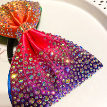Load image into Gallery viewer, RAINBOW Jumbo MUSE Tailless Cheer Bow
