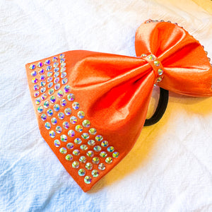 ORANGE Jumbo MUSE Tailless Cheer Bow