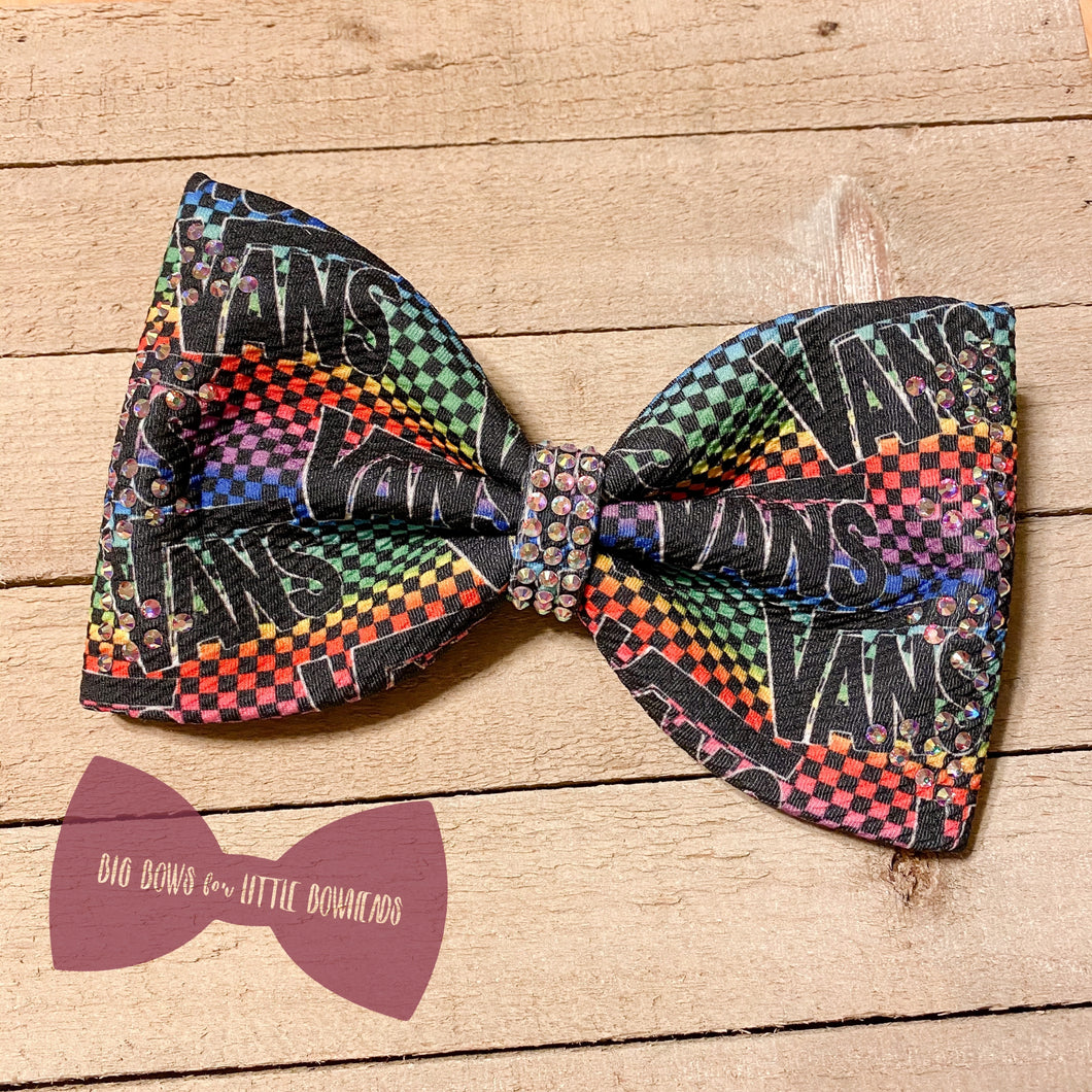 Sk8r Girl Fabric MUSE Tailless Cheer Bow