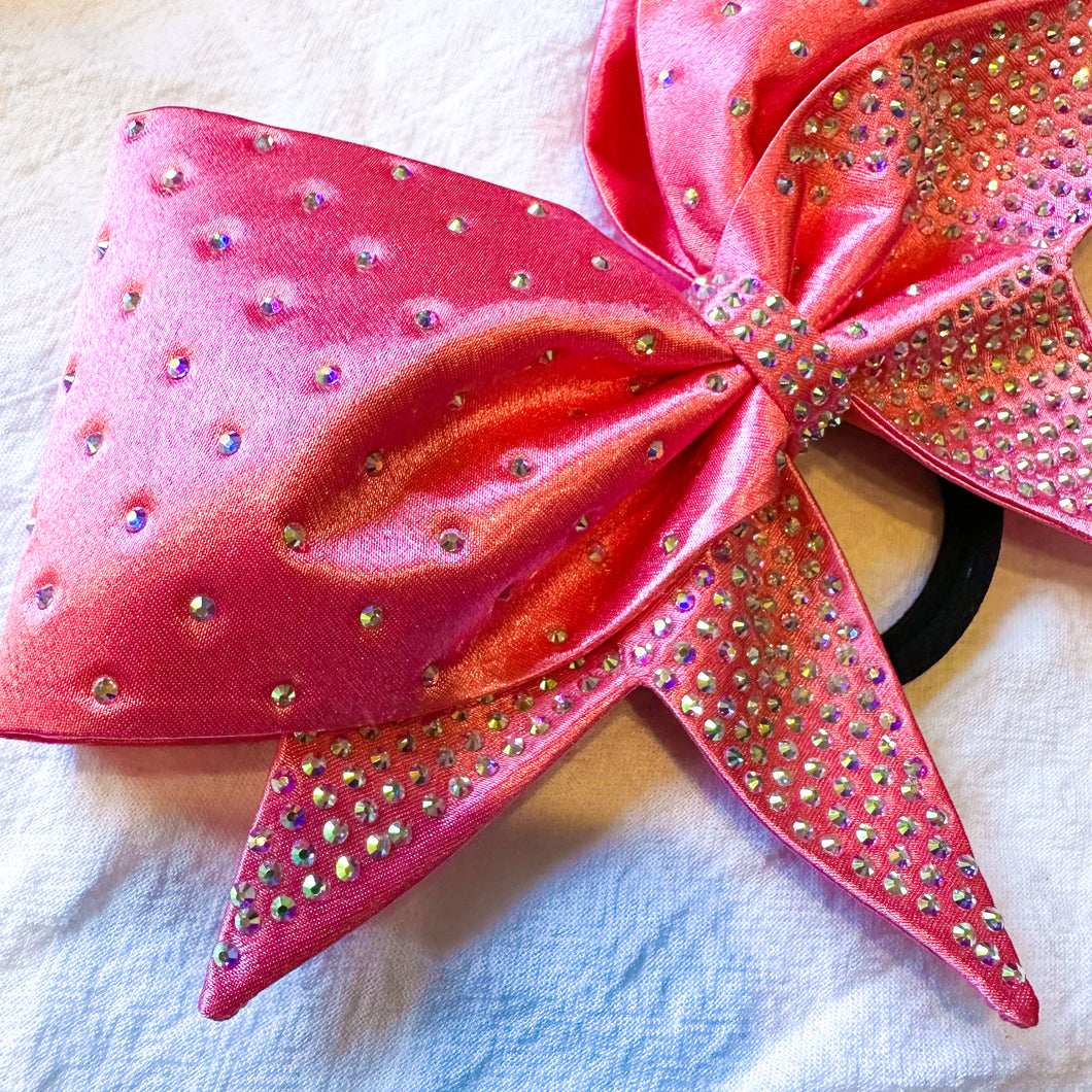 BUBBLEGUM PINK Sewn MOXIE Cheer Bow
