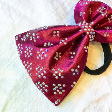 BURGUNDY Jumbo MUSE Tailless Cheer Bow