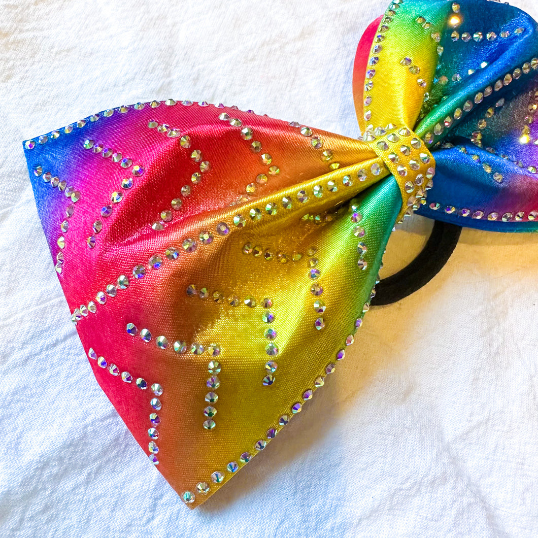 RAINBOW Jumbo MUSE Tailless Cheer Bow