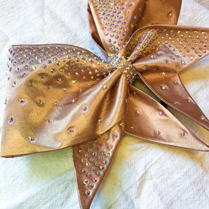 ROSE GOLD Sewn MOXIE Cheer Bow