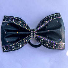 Load image into Gallery viewer, BLACK Jumbo MUSE Tailless Cheer Bow
