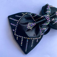 Load image into Gallery viewer, BLACK Jumbo MUSE Tailless Cheer Bow