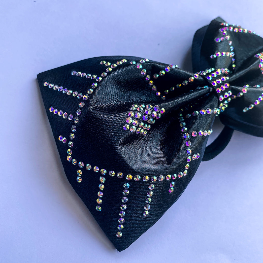 BLACK Jumbo MUSE Tailless Cheer Bow