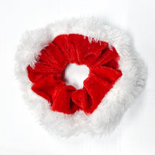Load image into Gallery viewer, Santa Suit LIFE OF THE PARTY Scrunchie