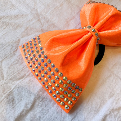 NEON ORANGE Jumbo MUSE Tailless Cheer Bow