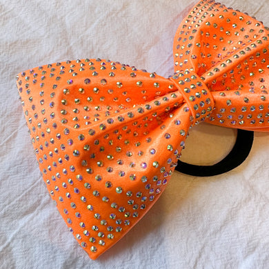 NEON ORANGE Jumbo MUSE Tailless Cheer Bow