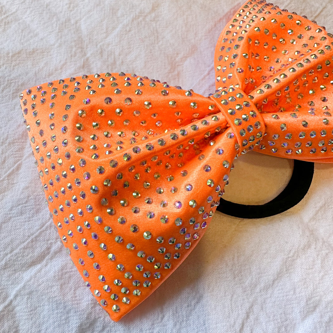 NEON ORANGE Jumbo MUSE Tailless Cheer Bow