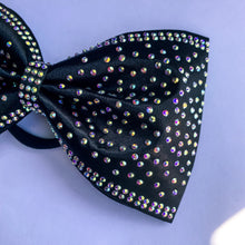 Load image into Gallery viewer, BLACK Jumbo MUSE Tailless Cheer Bow