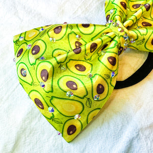 AVOCADO Print Jumbo MUSE Tailless Cheer Bow