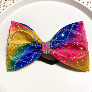 RAINBOW Jumbo MUSE Tailless Cheer Bow