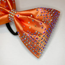 Load image into Gallery viewer, ORANGE Satin Jumbo Tailless MUSE Cheer Bow