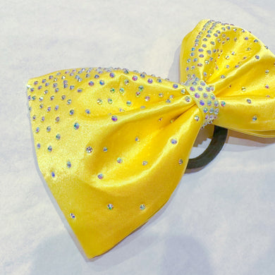 SUNSHINE YELLOW Jumbo MUSE Tailless Cheer Bow