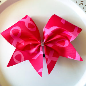 Breast Cancer Awareness Ribbon MOXIE Cheer Bows