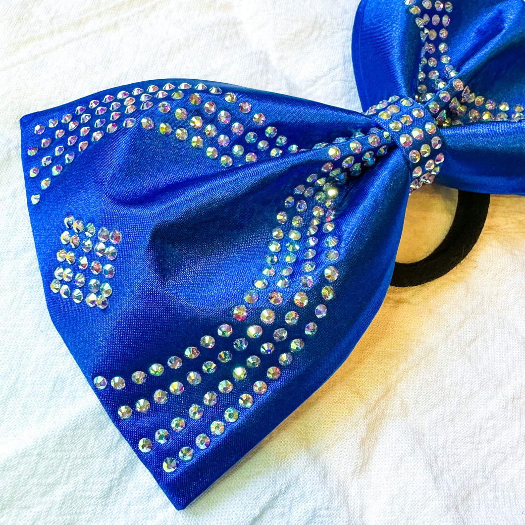 ROYAL BLUE Jumbo MUSE Tailless Cheer Bow