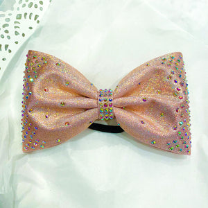 ROSE GOLD MYSTIQUE Jumbo MUSE Tailless Cheer Bow