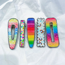 Load image into Gallery viewer, GIRL BOSS Luxury Barrette Set - Rainbow