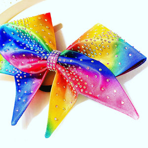 RAINBOW Sewn MOXIE Cheer Bow