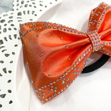 Load image into Gallery viewer, ORANGE Jumbo MUSE Tailless Cheer Bow