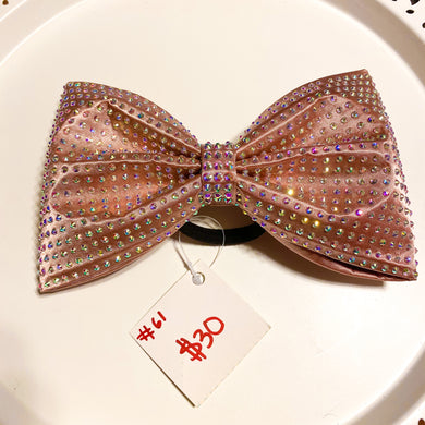 ROSE GOLD Jumbo MUSE Tailless Cheer Bow