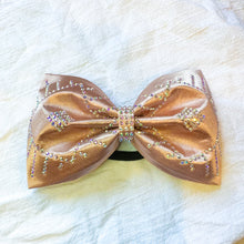 Load image into Gallery viewer, ROSE GOLD Jumbo MUSE Tailless Cheer Bow