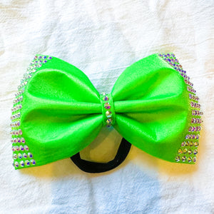 NEON GREEN Jumbo MUSE Tailless Cheer Bow