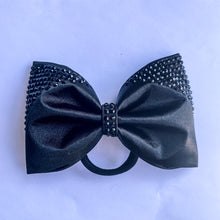 Load image into Gallery viewer, BLACK Jumbo MUSE Tailless Cheer Bow