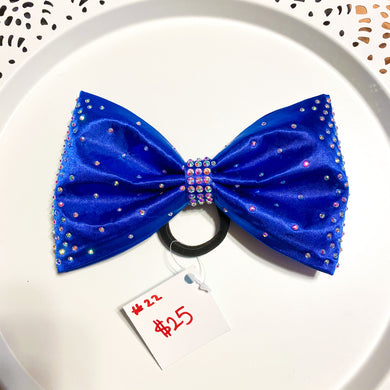 ROYAL BLUE Jumbo MUSE Tailless Cheer Bow