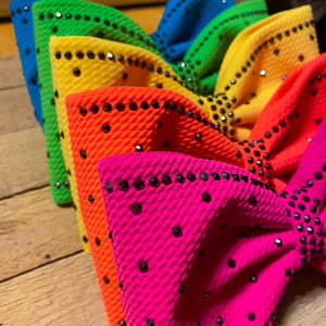 Neon Jumbo MUSE Tailless Cheer Bow (5 Colors)