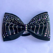 Load image into Gallery viewer, BLACK Jumbo MUSE Tailless Cheer Bow