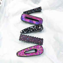 Load image into Gallery viewer, GIRL BOSS Luxury Barrette Set - Galaxy