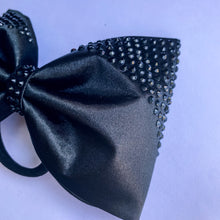 Load image into Gallery viewer, BLACK Jumbo MUSE Tailless Cheer Bow