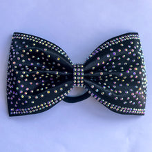 Load image into Gallery viewer, BLACK Jumbo MUSE Tailless Cheer Bow